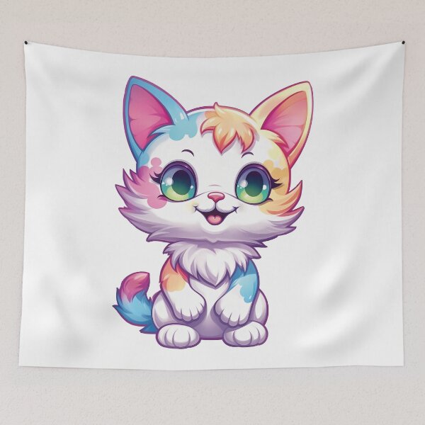 Item preview, Cute Kawaii Kitty Graphic | Charming and Lovable | Adorable Cat Design designed and sold by PopPopGfx.