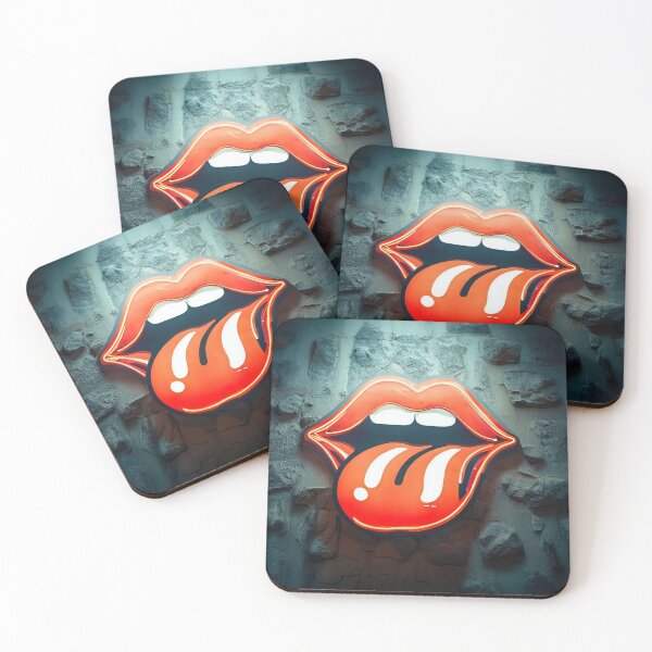 Item preview, Neon light on urban wall: tongue and lips  designed and sold by Reinvention.