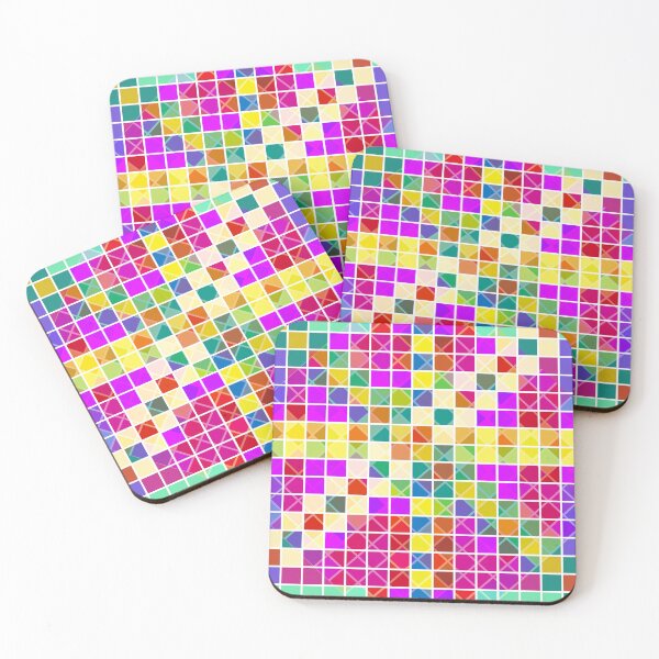 Item preview, Cubic vibrant colors pattern  designed and sold by nickardi.