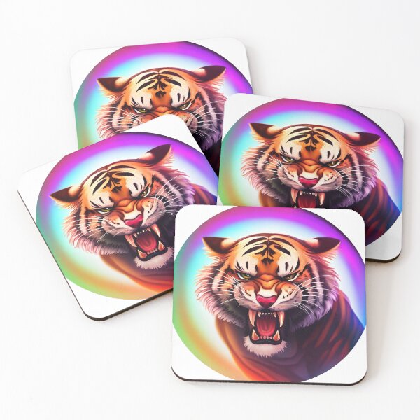 Item preview, Rainbow Tiger designed and sold by CritterCulture.