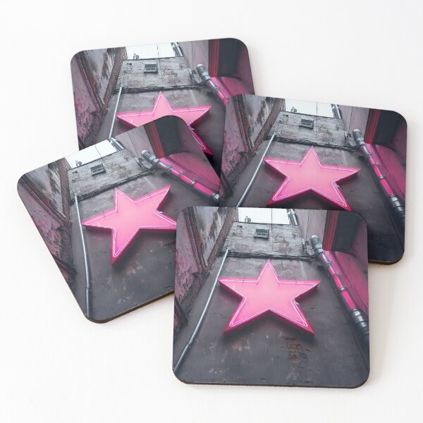 Item preview, Neon light on urban wall: pink star  designed and sold by Reinvention.