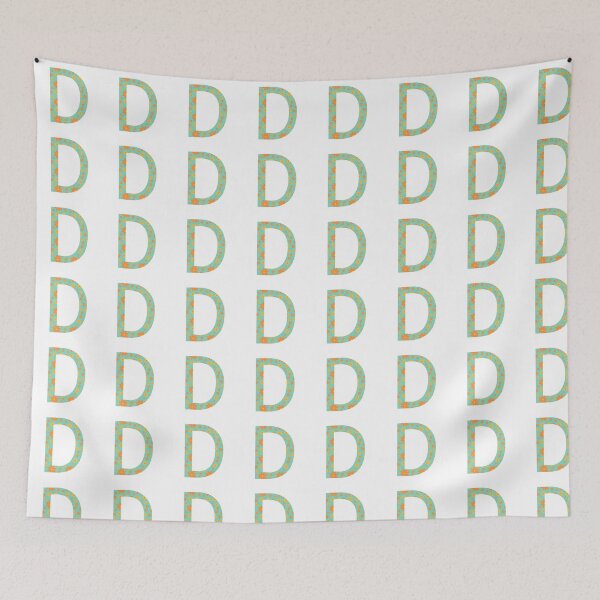 Item preview, Orange and Yellow Flower Print “D” designed and sold by Heids953.