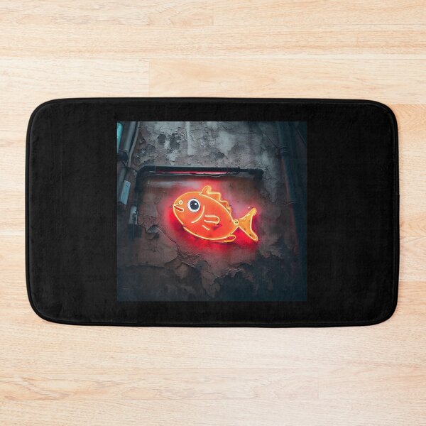 Item preview, Neon light on urban wall: red goldfish designed and sold by Reinvention.
