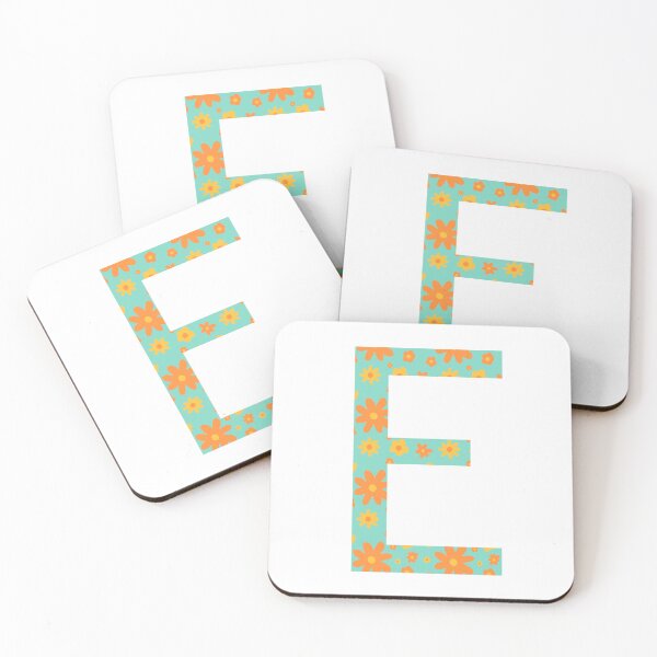 Item preview, Orange and Yellow Flower Print “E” designed and sold by Heids953.