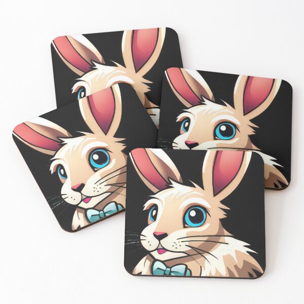 Item preview, Beige Bunny with Bowtie - Cute Cartoon and Classy Animal designed and sold by Just Art's Creations colinw2292@gmail.com.