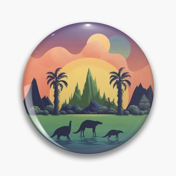 Artikelvorschau, Dinosaurierszenen in Grundfarben, Kunst inspiriert von Dinosauriern entworfen und verkauft von CDC40.