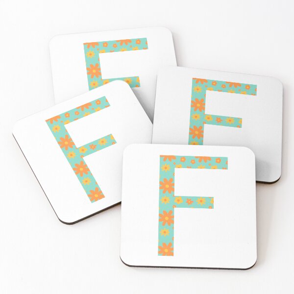 Item preview, Orange and Yellow Flower Print “F” designed and sold by Heids953.