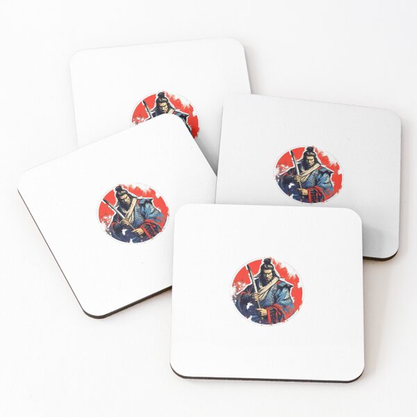 Item preview, Samurai Sticker with Expressive Brush Strokes in Japanese Style designed and sold by sgonzalez1996.