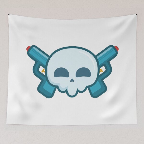 Item preview, Skull with guns designed and sold by inksycutsy.