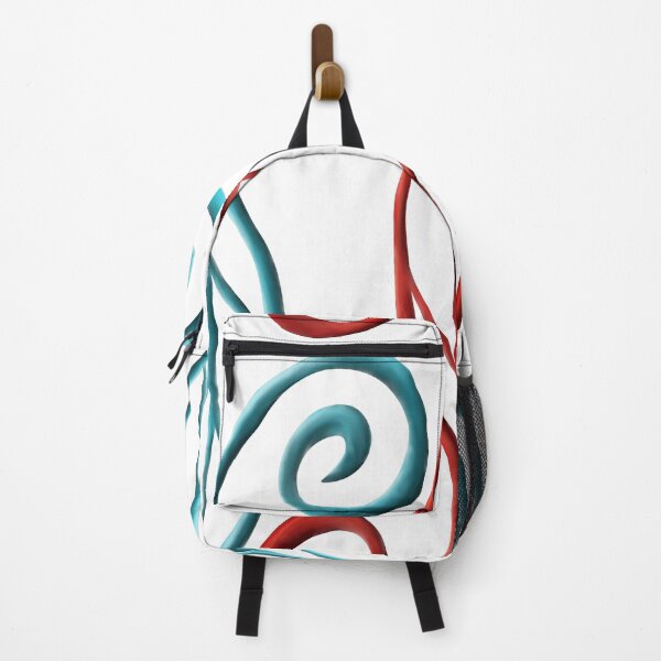 Item preview, Aqua & Red Leaves Updated designed and sold by lezell.