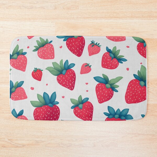 Item preview, Strawberry Pattern designed and sold by PawsAndCoffeeCo.