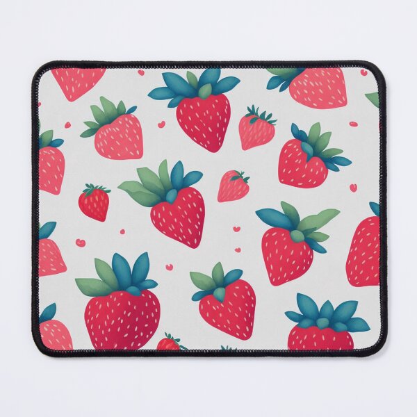 Item preview, Strawberry Pattern designed and sold by PawsAndCoffeeCo.