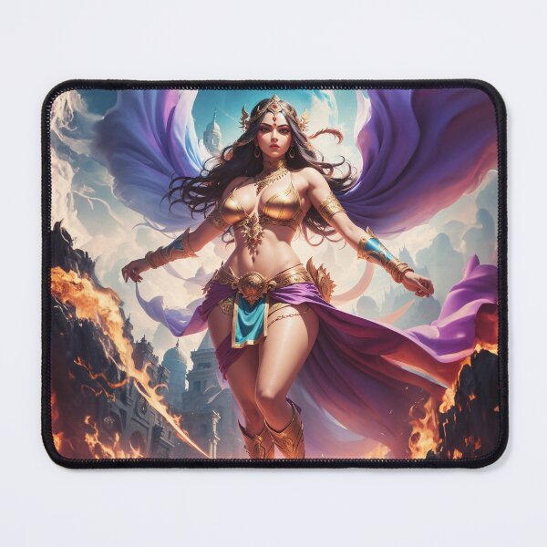 Item preview, Warrior Princess in the Sky: A Motivational Force - Digital Print designed and sold by safine7374.