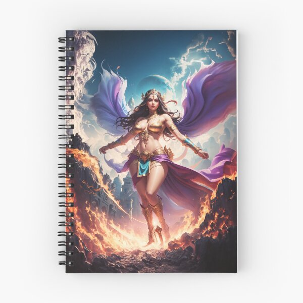 Item preview, Warrior Princess in the Sky: A Motivational Force - Digital Print designed and sold by safine7374.