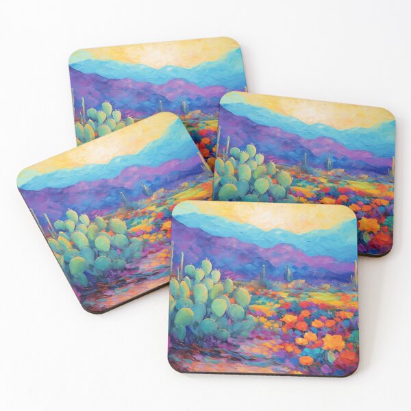 Item preview, Colorful Desert Landscape  designed and sold by ColorFlowArt.