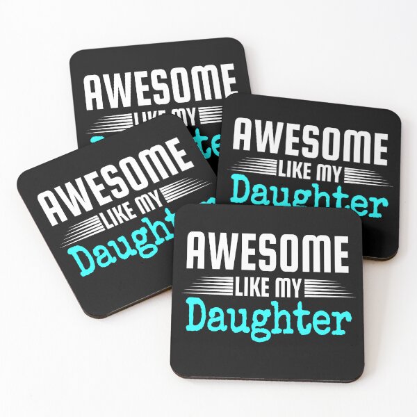 Item preview, AWESOME LIKE MY DAUGHTER Mothers Father's Day Gift Dad Joke designed and sold by Fatimah Saeed.