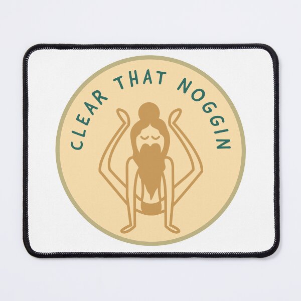 Item preview, Clear that noggin mindful hippie designed and sold by StitchesSleeves.