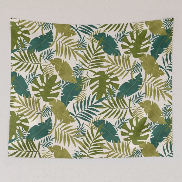 Item preview, Tropical Jungle Leaf Pile: Monstera and more designed and sold by maddydoodlesoup.