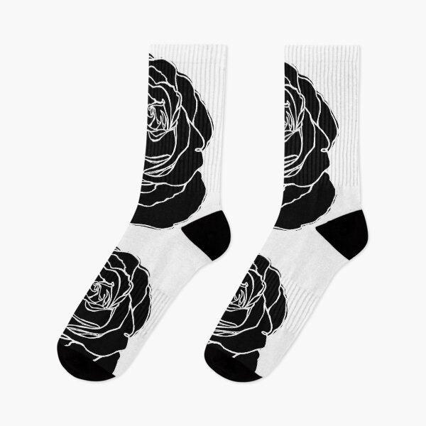 Item preview, Cottage Core, Black Rose Outline designed and sold by badlydrawnbabe.