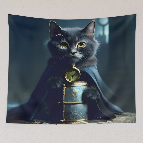 Item preview, wizard cat designed and sold by ArtByte-Studio.