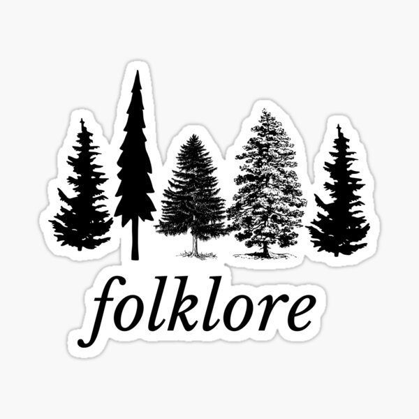 Taylor Swift Folklore Sticker For Sale By Loveleila Redbubble