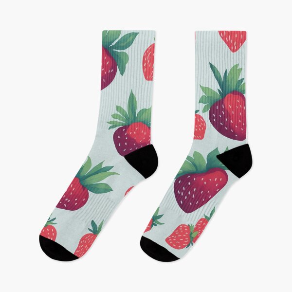 Item preview, Strawberry Pattern designed and sold by PawsAndCoffeeCo.