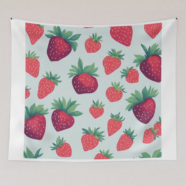 Item preview, Strawberry Pattern designed and sold by PawsAndCoffeeCo.