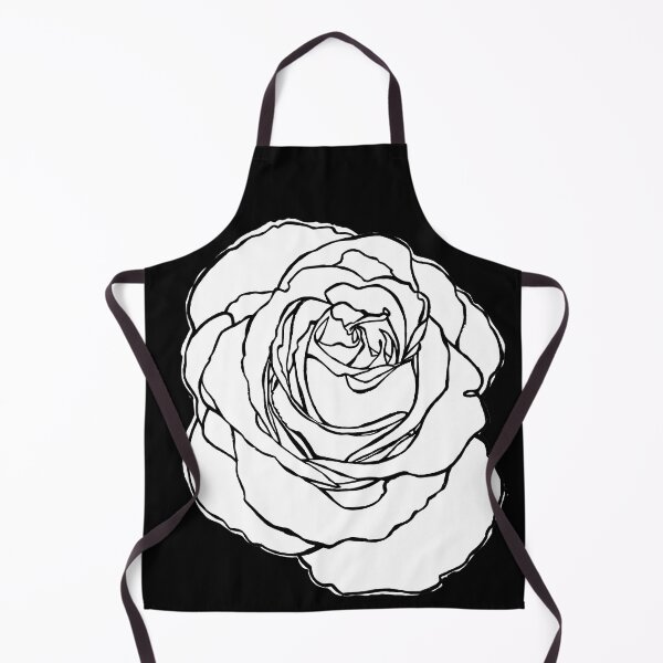 Item preview, Cottage Core, White Rose Outline designed and sold by badlydrawnbabe.