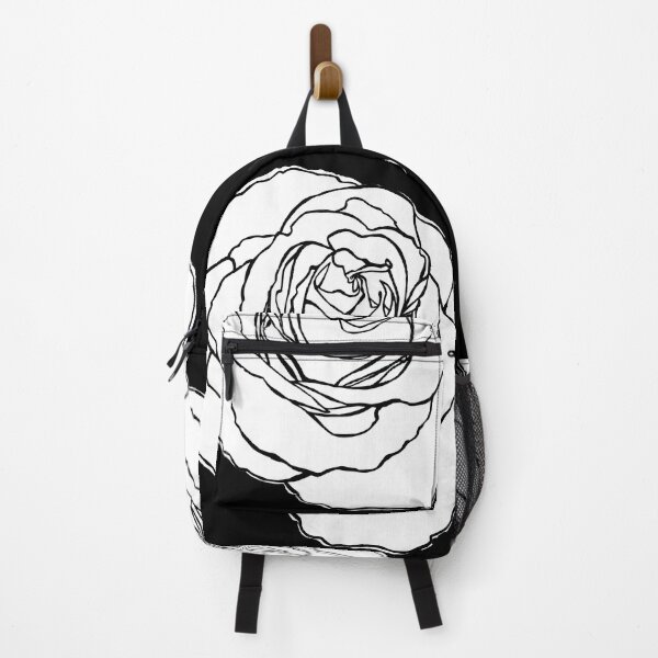 Item preview, Cottage Core, White Rose Outline designed and sold by badlydrawnbabe.