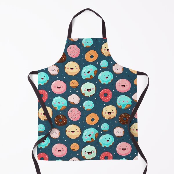 Item preview, Cute happy cartoon donuts designed and sold by Pinkbirdie.