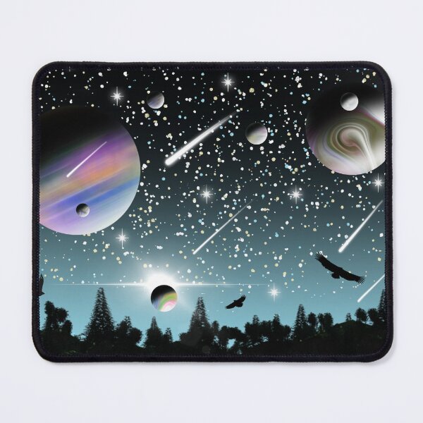 Item preview, The night sky over a treeline designed and sold by Big-Dave-4967.