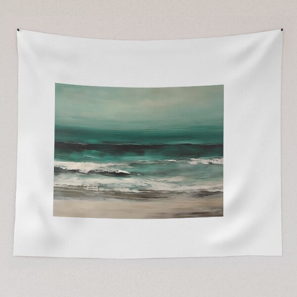 Item preview, Abstract Modern Beach Landscape designed and sold by ColorFlowArt.