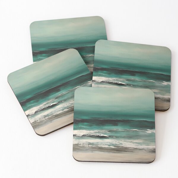 Item preview, Abstract Modern Beach Landscape designed and sold by ColorFlowArt.