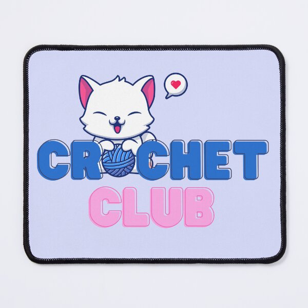 Item preview, Crochet Club Cat Lover Funny Meme Mom Gift designed and sold by YURISPACE.