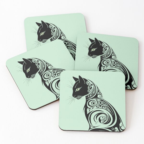 Item preview, Tribal Swirl Cat designed and sold by A-Artistries.