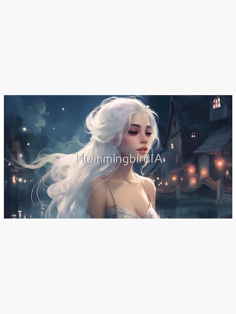 Thumbnail 5 of 5, Mouse Pad, Slumberhaven - Luna, The Goddess of Dreamweaving designed and sold by HummingbirdIA.