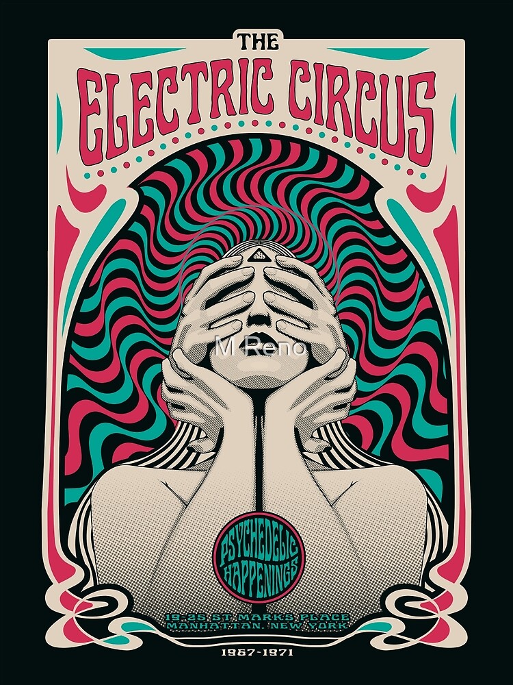 Electric Circus Psychedelic Sixties Poster