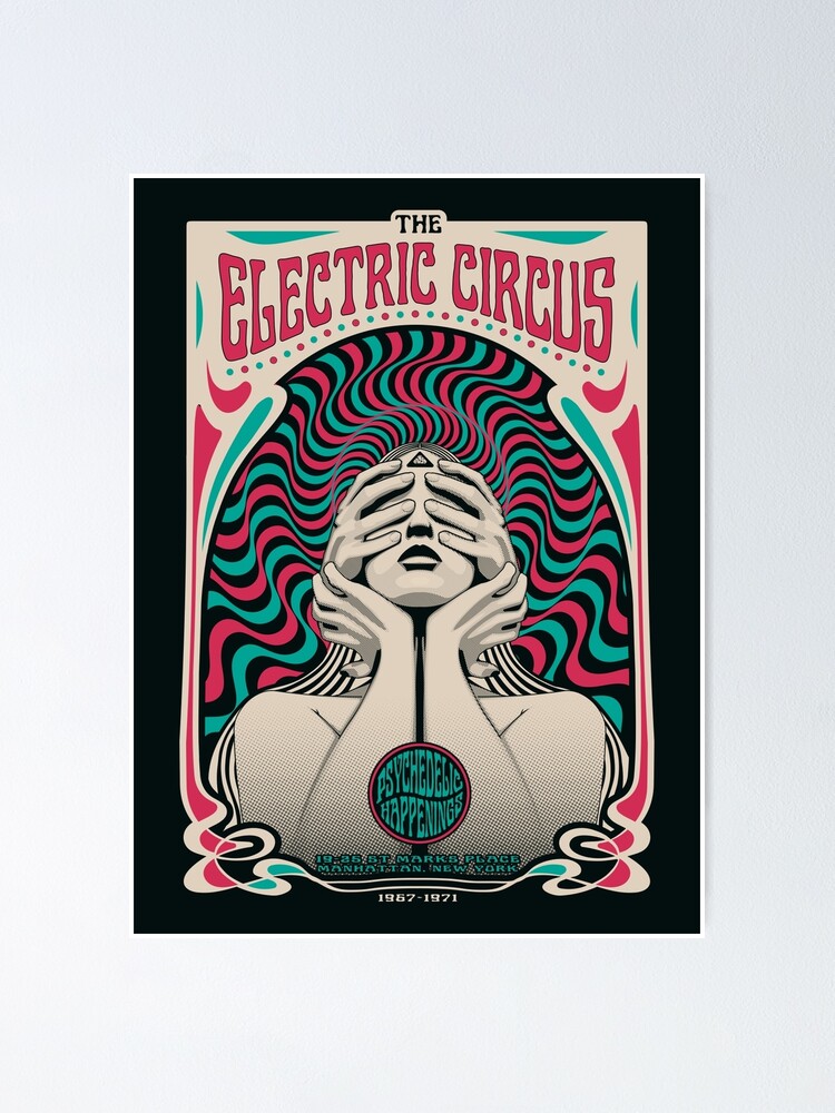 Electric Circus Psychedelic Sixties Poster