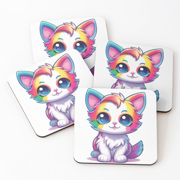 Item preview, Whimsical Kawaii Cat Illustration | Playful and Cheerful | Cute Kitty Art designed and sold by PopPopGfx.