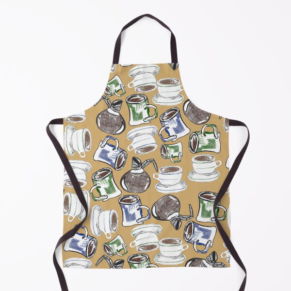 Item preview, Coffee Klatch Mugs and Carafes Pattern designed and sold by maddydoodlesoup.