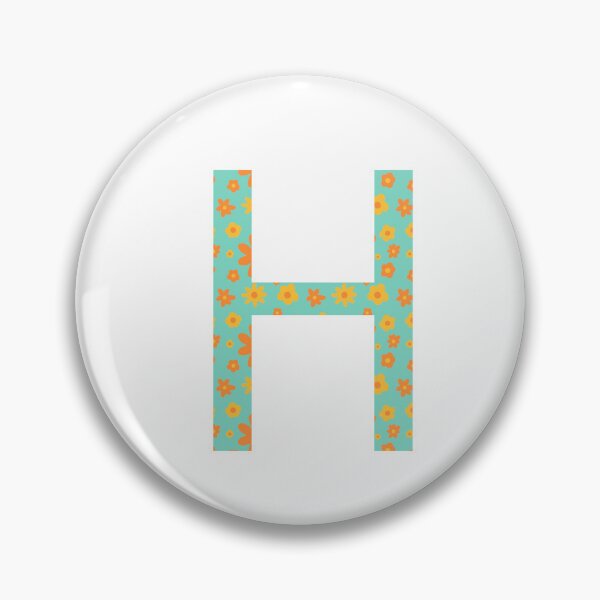 Item preview, Orange and Yellow Flower Print “H” designed and sold by Heids953.