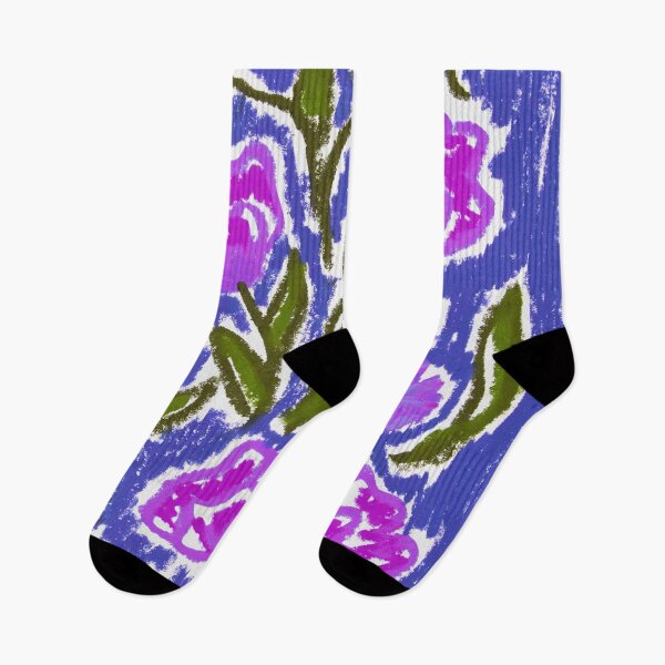 Item preview, Valencia Indigo Blooms in Oil Pastel designed and sold by TiffanyMackay.
