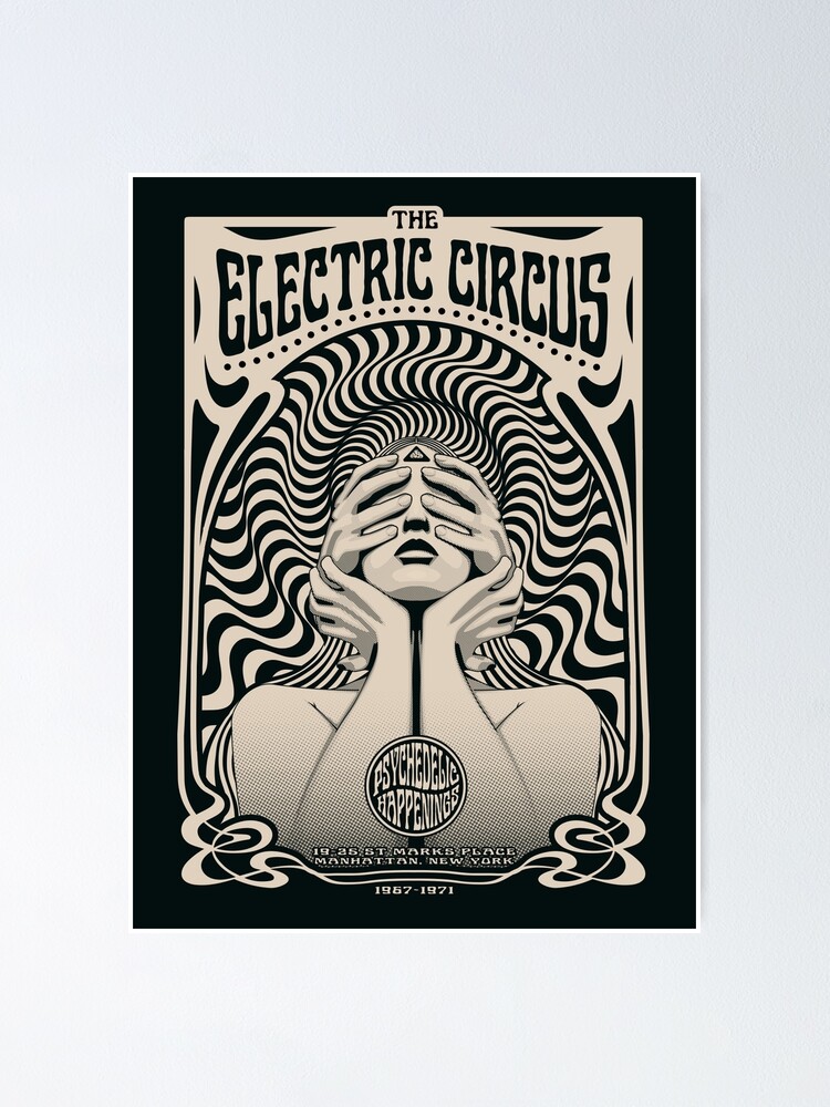 Electric Circus Psychedelic Sixties Poster