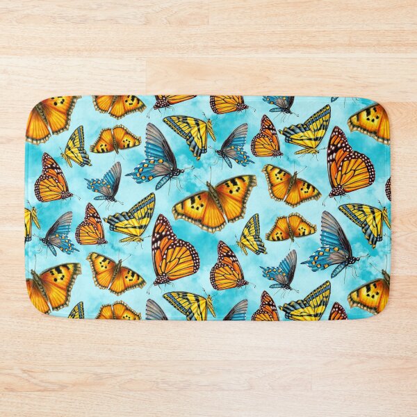 Item preview, California Butterflies on Clouds Pattern designed and sold by Sockstomistic.