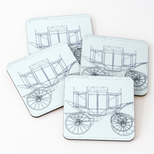Item preview,  Da Vinci style carriage fantasy blueprint  designed and sold by SimpleWallArt.