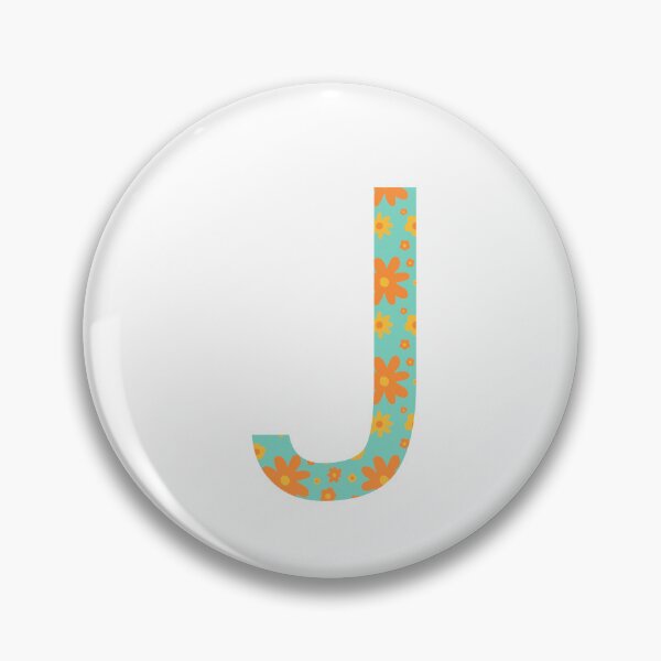 Item preview, Orange and Yellow Flower Print “J” designed and sold by Heids953.