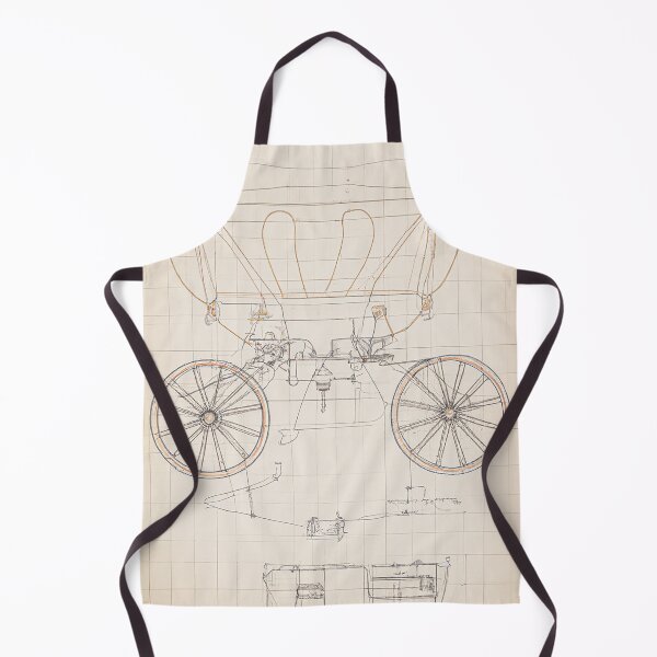 Item preview, Da Vinci style carriage fantasy blueprint designed and sold by SimpleWallArt.