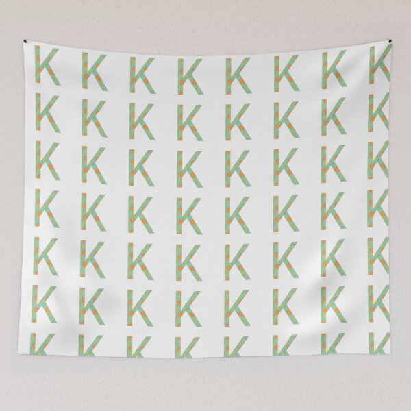 Item preview, Orange and Yellow Flower Print “K” designed and sold by Heids953.