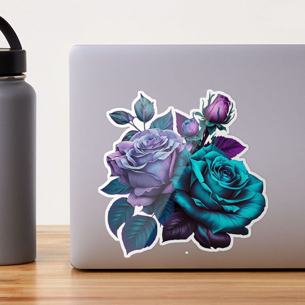 Blue Flowers - Stickers – Rose Mille