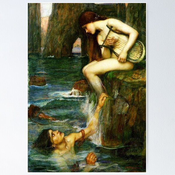 Artikel-Vorschau von Die Sirene – John William Waterhouse, designt und verkauft von forgottenbeauty.